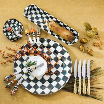 Courtly Check® Enamel Serving Platter  