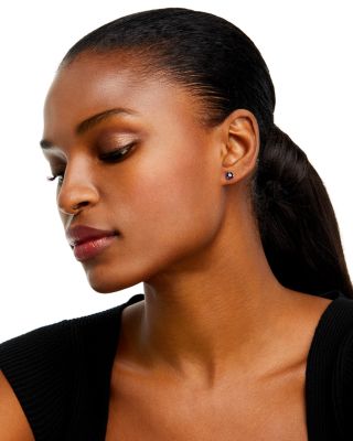 Sapphire Stud Earrings in 14K White Gold&nbsp;