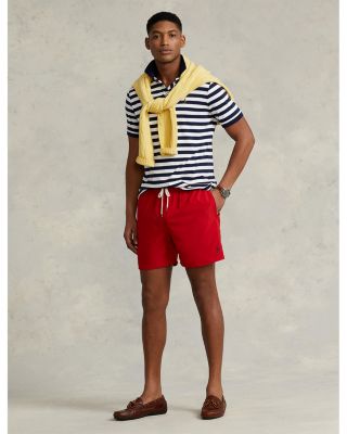 polo red shorts mens