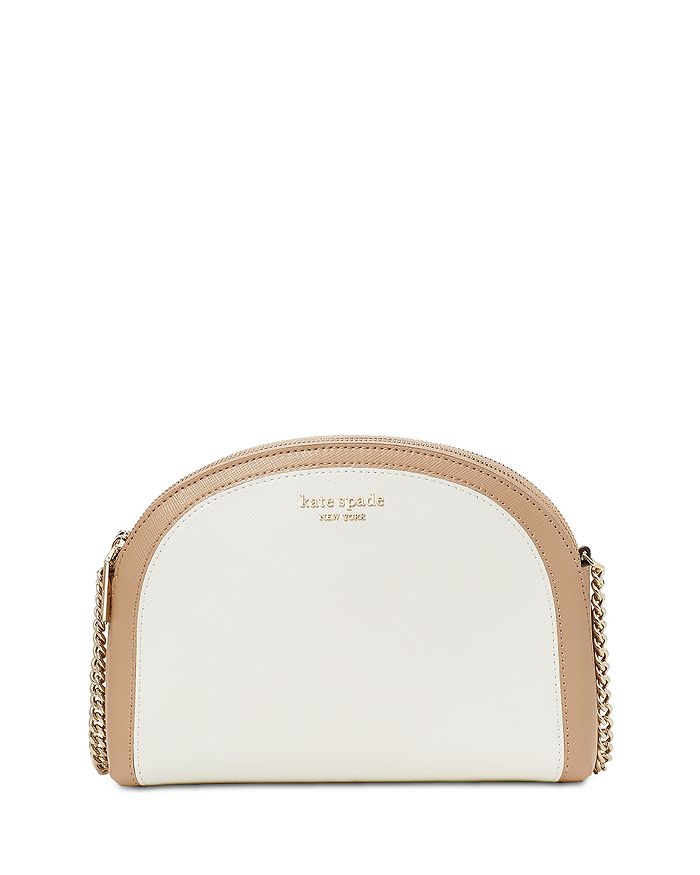 kate spade new york double zip leather dome crossbody bag