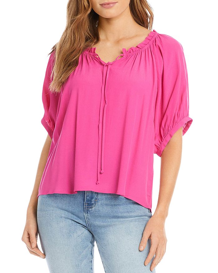 Karen kane 2025 ruffle sleeve top