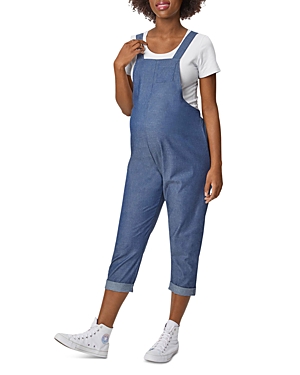 STOWAWAY COLLECTION CROPPED MATERNITY OVERALLS