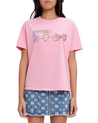 Maje - Tailormoon Rhinestone Graphic Tee