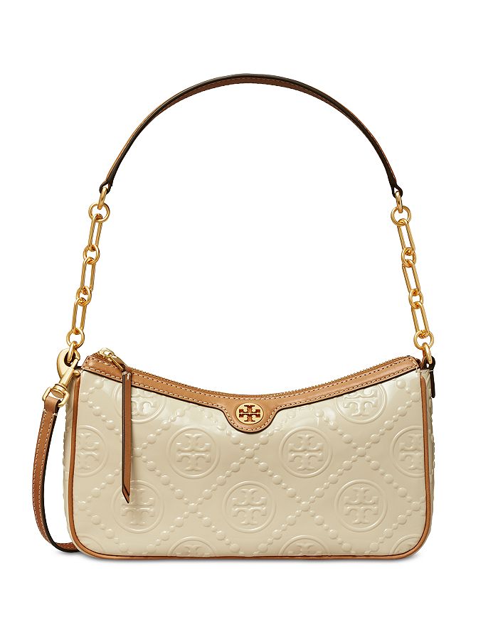 Tory Burch Chain-Link Patent Leather Shoulder Bag
