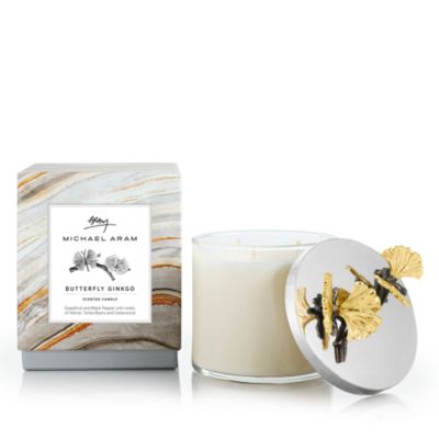 Butterfly Ginkgo Candle