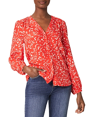 Hobbs London Felicity Blouse In Coral Red