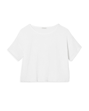 EILEEN FISHER BALLET NECK BOXY TOP