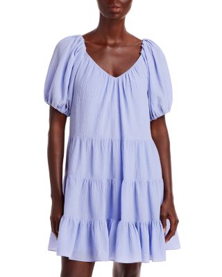 knee length dresses for ladies Tiered Midi Dress with Sleeves - Paige main image 1