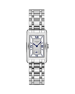 Shop Longines Dolcevita Watch, 23mm X 37mm In White/silver