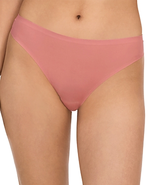 Chantelle Soft Stretch One-size Seamless Thong In Peach Delight