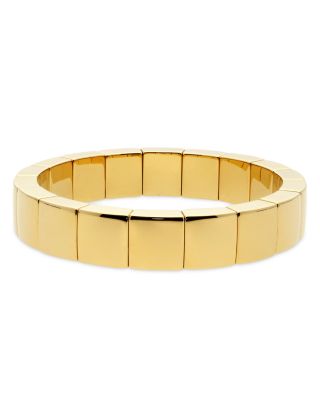 Aura Square Link Slip On Statement Bracelet