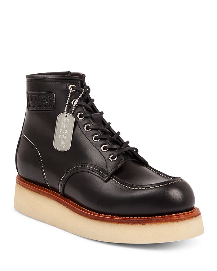 kenzo lace up boots
