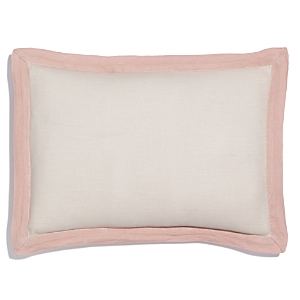 Amalia Home Collection Stonewashed Linen Boudoir Sham - 100% Exclusive In Natural/pink