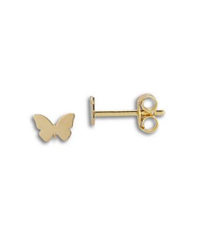 Moon & Meadow - 14K Yellow Gold Butterfly Stud Earrings - 100% Exclusive