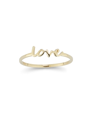 Moon & Meadow 14k Yellow Gold Love Ring - 100% Exclusive