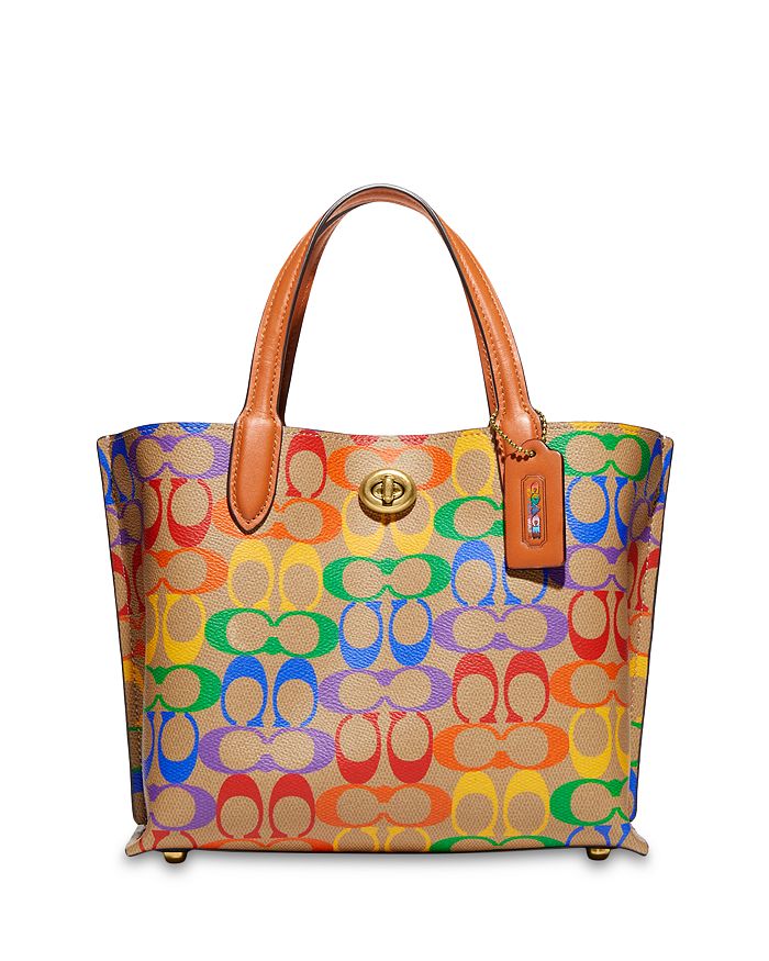 Coach rainbow signature tote 2025
