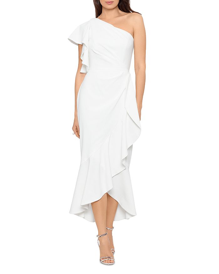 Ralph Lauren Crepe One Sleeve Cocktail Dress Women - Bloomingdale's