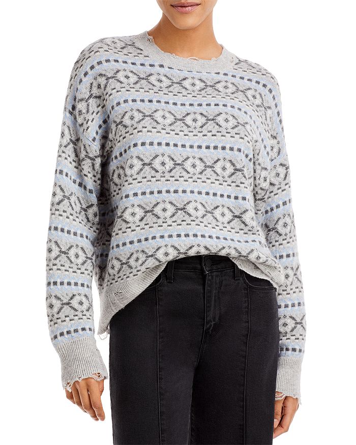 Distressed cashmere sweater cheap