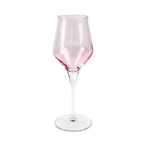 Shop Vietri Contessa Wine Glass In Pink