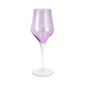 Shop Vietri Contessa Wine Glass In Purple