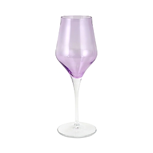 Vietri Contessa Lilac Champagne Glass In Purple
