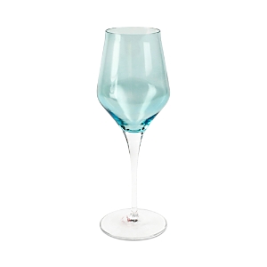 Shop Vietri Contessa Wine Glass In Teal