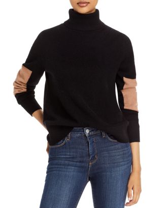 C by Bloomingdale's Cashmere Color Block Elbow Cashmere Sweater - 100% ...