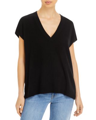 C By Bloomingdale's Cashmere Oversized Short Sleeve Cashmere Sweater ...