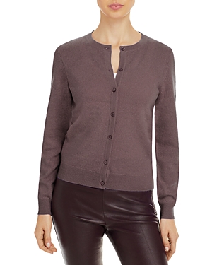 C By Bloomingdale's Cashmere C By Bloomingdale's Crewneck Cashmere Cardigan - 100% Exclusive In Mink