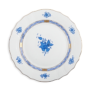 Herend Chinese Bouquet Dinner Plate In Blue