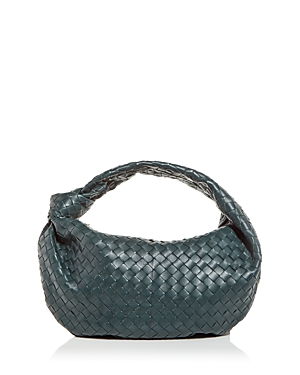 Bottega Veneta Jodie Small Intrecciato Leather Hobo In Anchor