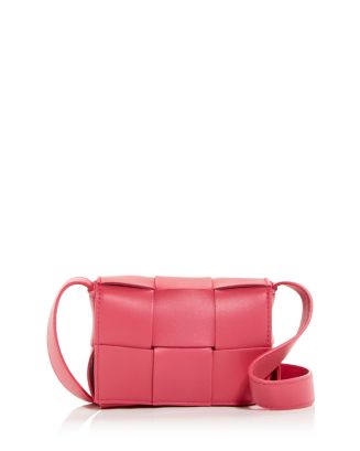 関税込★BottegaVenata★ゴートスキンCandy Cassette Bottega Veneta Candy Cassette Leather Card Holder-On-Strap