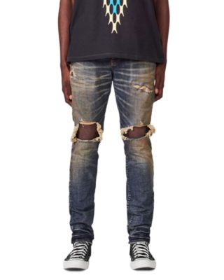Purple Brand Slim Fit Dirty Indigo Blowout Jeans Bloomingdale's