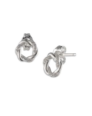 Ralph Lauren - Pav&eacute; Open Knot Stud Earrings