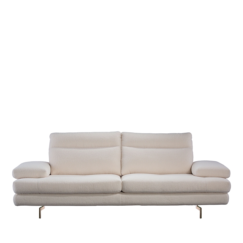 Giuseppe Nicoletti Sabrina Sofa, Satin Metal Legs