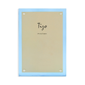 Tizo Lucite 5 X 7 Frame With Colored Lucite Back In Clear/light Blue
