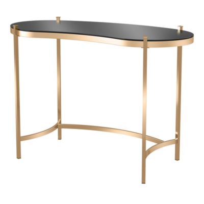 Furniture of America - Greig Black and Gold Writing Desk