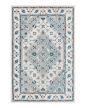 Lr Home Hans Traditional Trailing Floral Medallion Area Rug, 93 X 117 In Gray/ Blue
