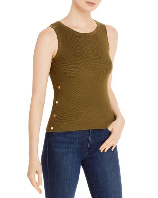 T Tahari - Ribbed Knit Tank Top