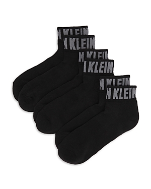 Calvin Klein Men's Cushioned Logo Quarter Socks, Pack of 3