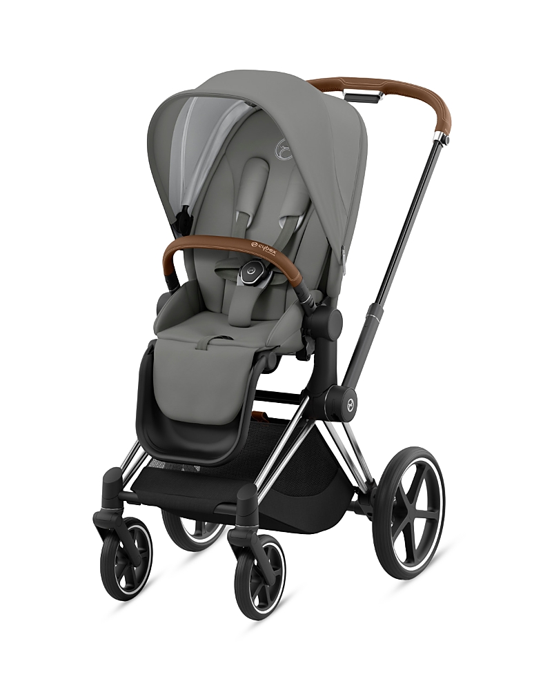 Cybex Priam 4 Stroller Chrome Frame with Brown Handle