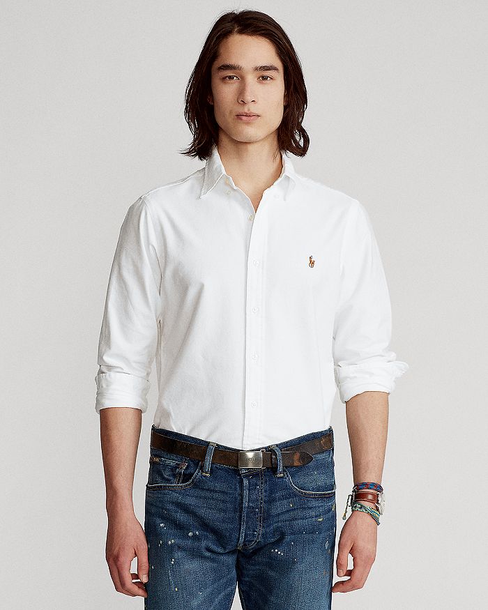 Polo Ralph Lauren Long Sleeve Cotton Oxford Button Down Shirt - Classic &  Slim Stretch Fits | Bloomingdale's