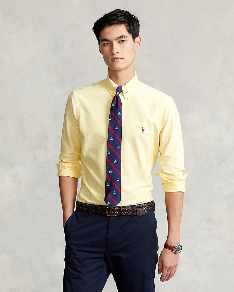 POLO RALPH LAUREN CLASSIC FIT LONG SLEEVE COTTON OXFORD BUTTON DOWN SHIRT 710548535005
