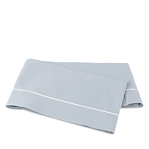 Matouk Bergamo Flat Sheet, King In Pool/white