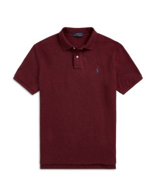 Custom Slim Fit Mesh Polo Shirt