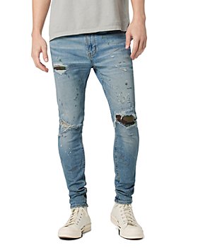 Hudson - Zack Super Skinny Distressed Jeans