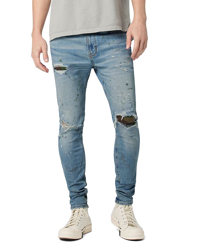 Hudson Zack Super Skinny Distressed Jeans | Bloomingdale's
