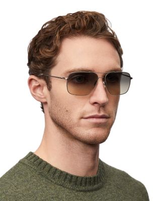 Clifton Brow Bar Square Sunglasses, 58mm