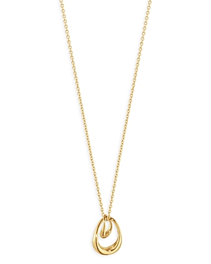 Georg Jensen 18K Yellow Gold Offspring Looped Pendant Necklace, 17.72