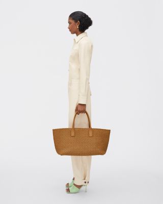 Cabat Medium Intrecciato Leather Tote Bag